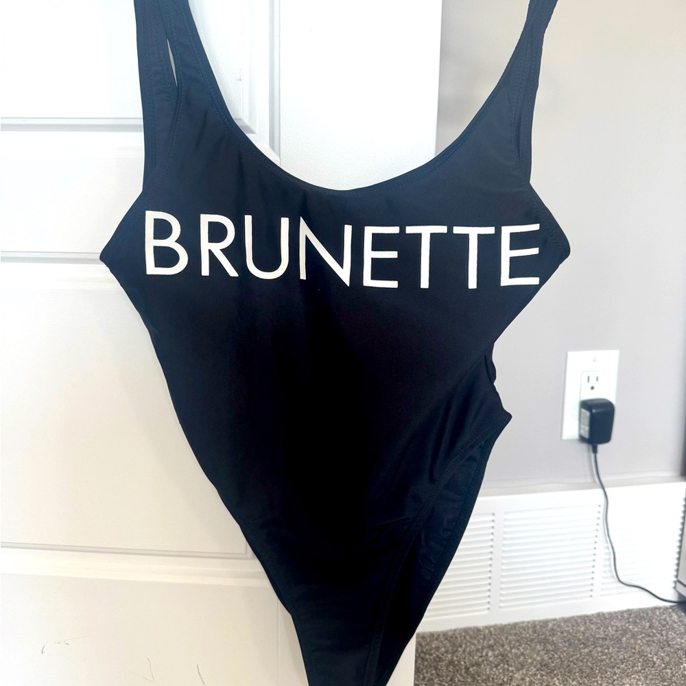 Black Brunette Swimsuit